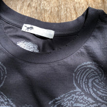 Load image into Gallery viewer, Tooled Leather Tee in Smoke