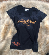 Load image into Gallery viewer, Tooled Leather Tee in Smoke