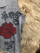 Load image into Gallery viewer, Serene Rose Tank on Heather Grey