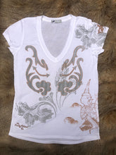 Load image into Gallery viewer, Thai Rodeo V-Neck in White