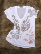 Load image into Gallery viewer, Thai Rodeo V-Neck in White