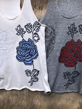 Load image into Gallery viewer, Serene Rose Tank on Heather Grey
